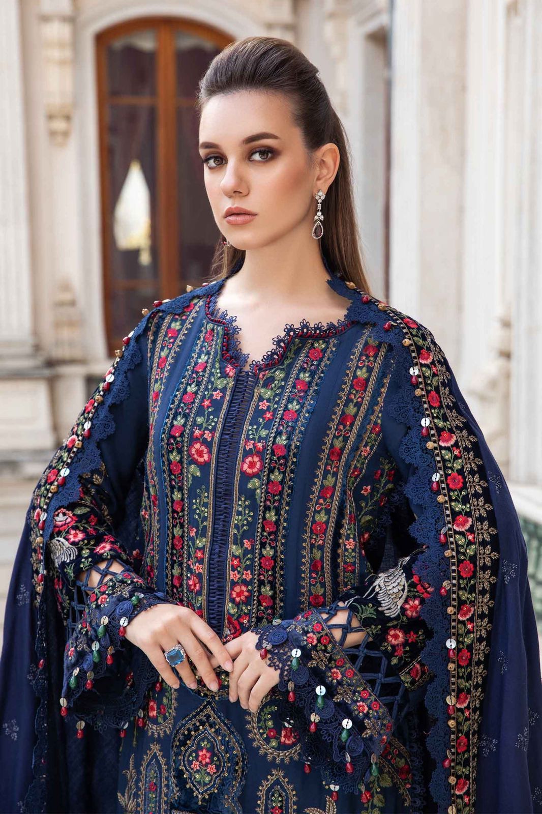 Maria b DHANAK PREMIUM UNSTITCHED EMB 3PC
