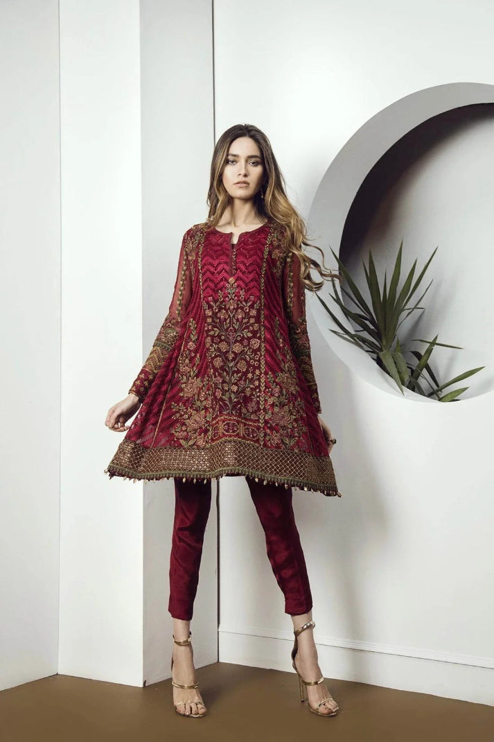 BAROQUE LINEN UNSTITCHED EMB 3PC