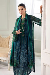 MARIA.B CHIFFON UNSTITCHED EMB D-01 SUIT