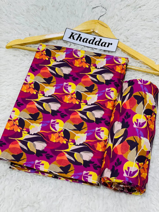 Digital Printed Khaddar Shirt Digital Printed Khaddar Trouser Beautiful Designs Colors Guaranteed.