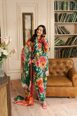 BAROQUE LAWN PRINTED UNSTICH 3PC