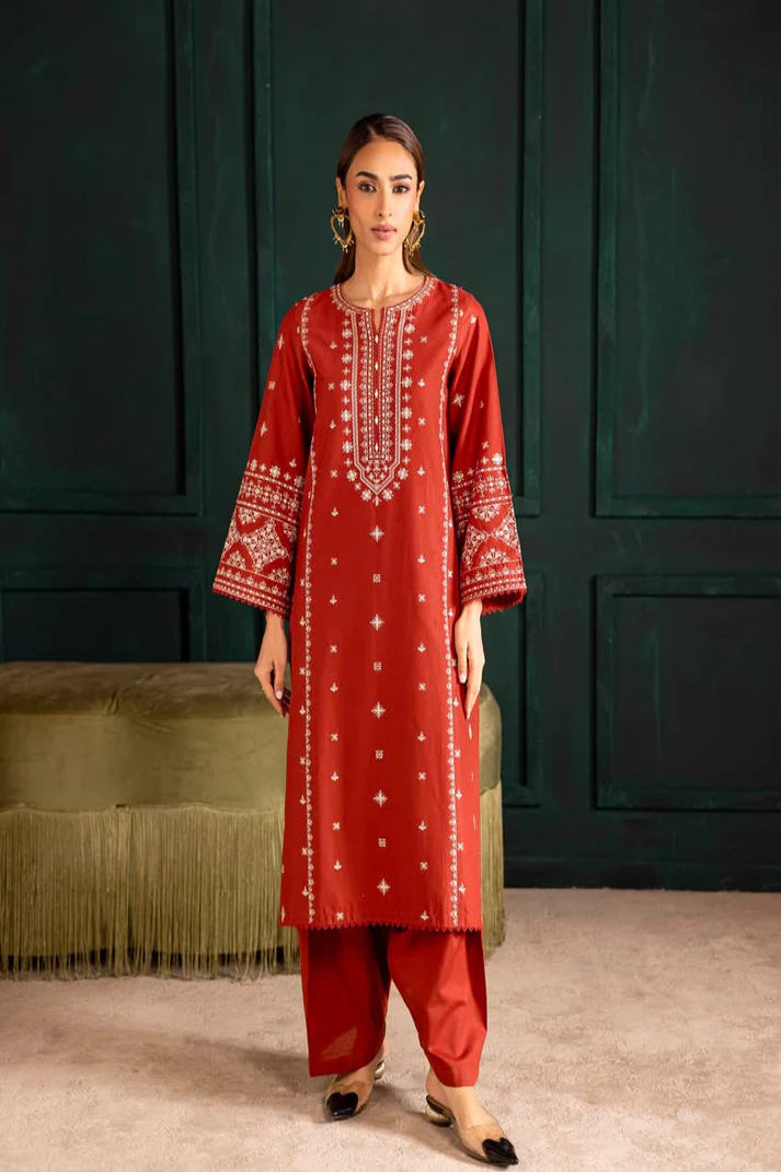 BATIK DHANAK PREMIUM UNSTITCHED EMB 2PC