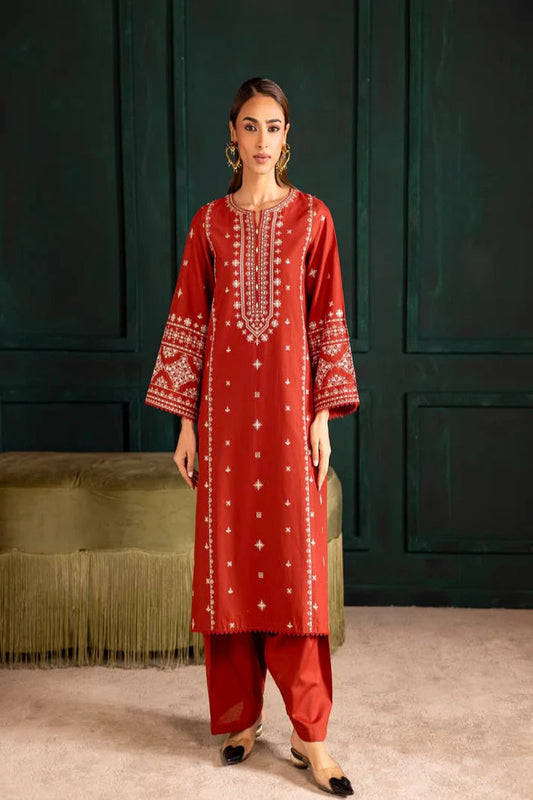 BATIK DHANAK PREMIUM UNSTITCHED EMB 2PC