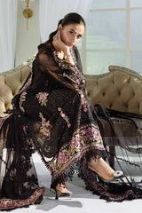 MARIA.B CHIFFON UNSTITCHED EMB D-02 SUIT
