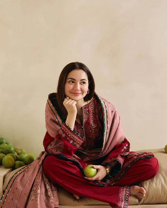 ZARA SHAHJAHAN KARANDI UNSTITCHED EMB 3PC