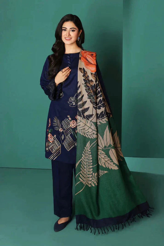 NISHAT DHANAK PREMIUM UNSTITCHED EMB 3PC