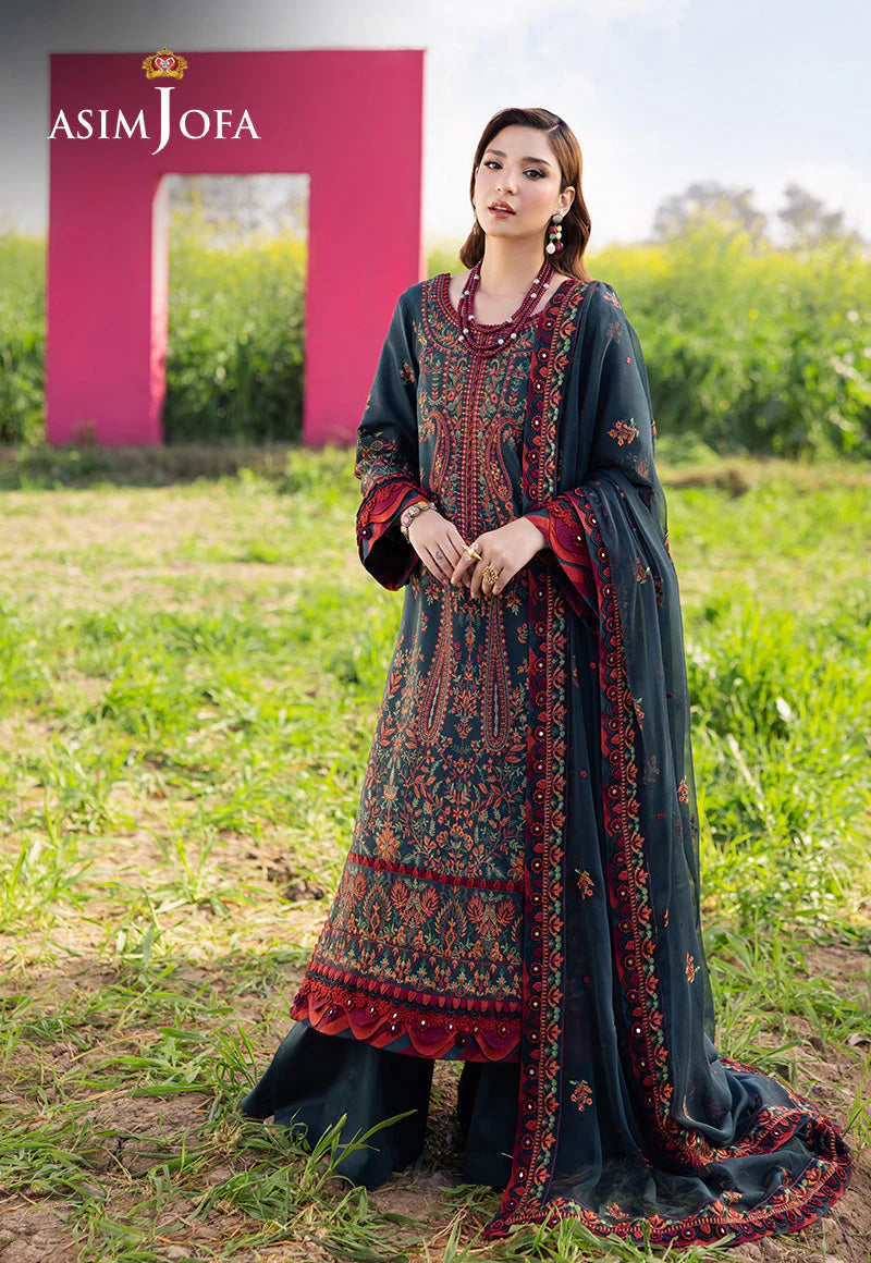 ASIM JOFA LAWN LUXURY UNSTITCHED EMB 3PC
