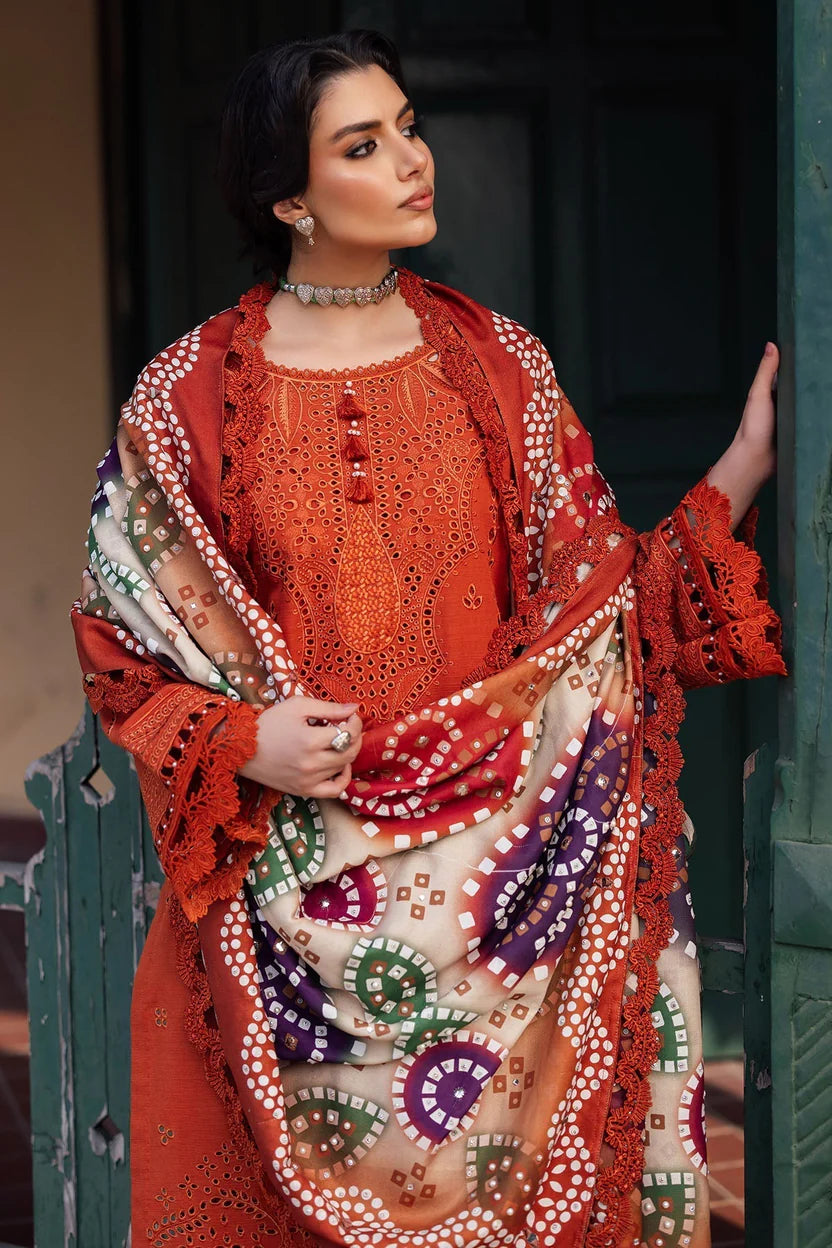 FARASHA LAWN PREMIUM UNSTITCHED EMB 3PC