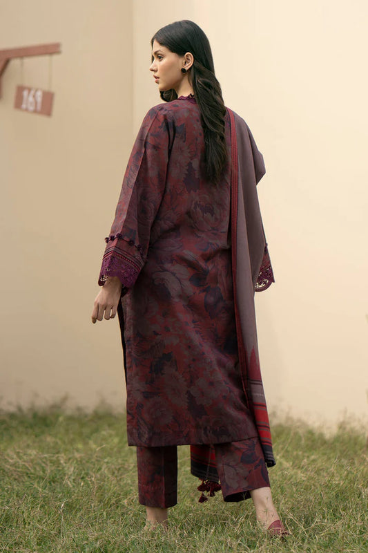 BAROQUE DHANAK PRINTED UNSTICHED 3PC