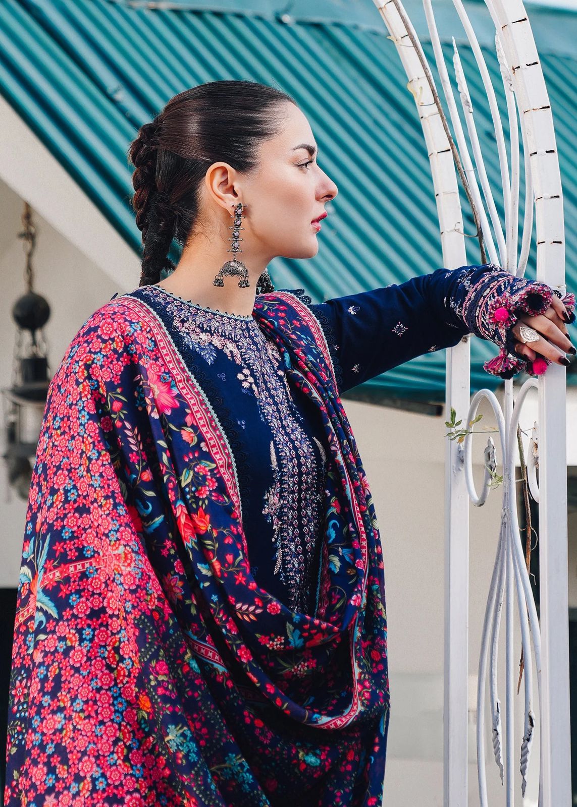 HUSSAIN REHAR DHANAK UNSTITCHED EMB 3PC