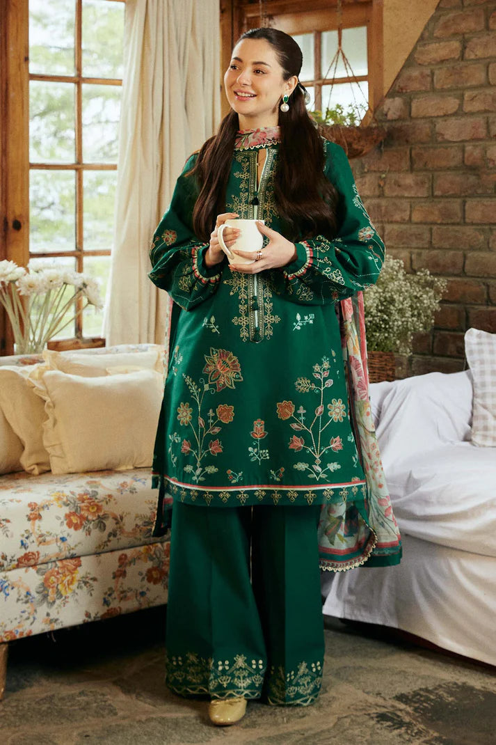 ZARA SHAHJAHAN DHANAK UNSTITCHED EMB 3PC