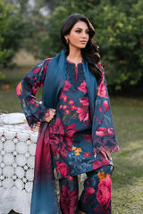 BAROQUE LAWN PRINTED UNSTICH 3PC