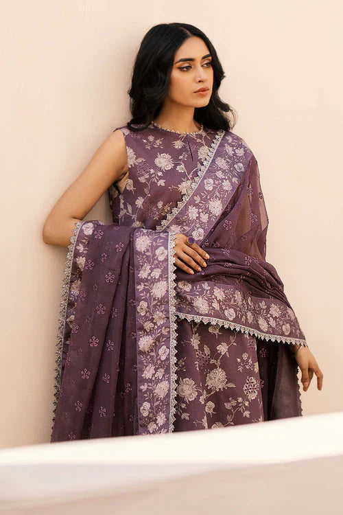 BAROQUE DHANAK PRINTED UNSTICHED 3PC
