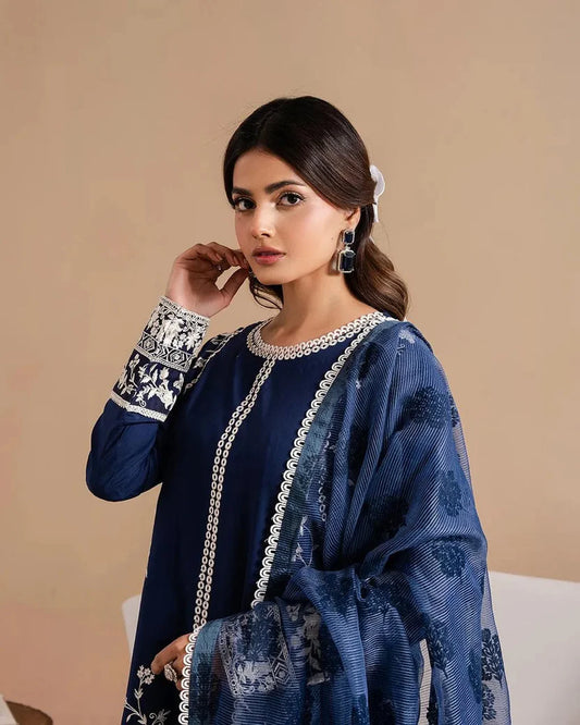 MARYAM MARIA LAWN LUXURY UNSTITCHED EMB 3PC