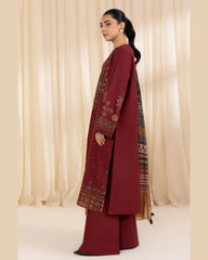 SAPPHIRE DHANAK LUXURY UNSTITCHED EMB 3PC