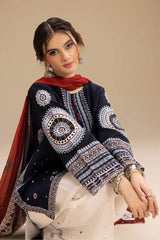 JAZMIN DHANAK PREMIUM UNSTITCHED EMB 3PC