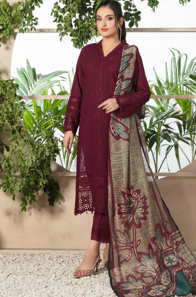 ITTEHAD LAWN PREMIUM UNSTITCHED EMB 3PC