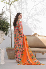 BAROQUE LAWN PRINTED UNSTICH 3PC