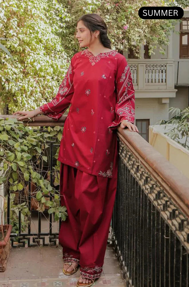 URGE- SUMMER 2PC LAWN EMBROIDERED