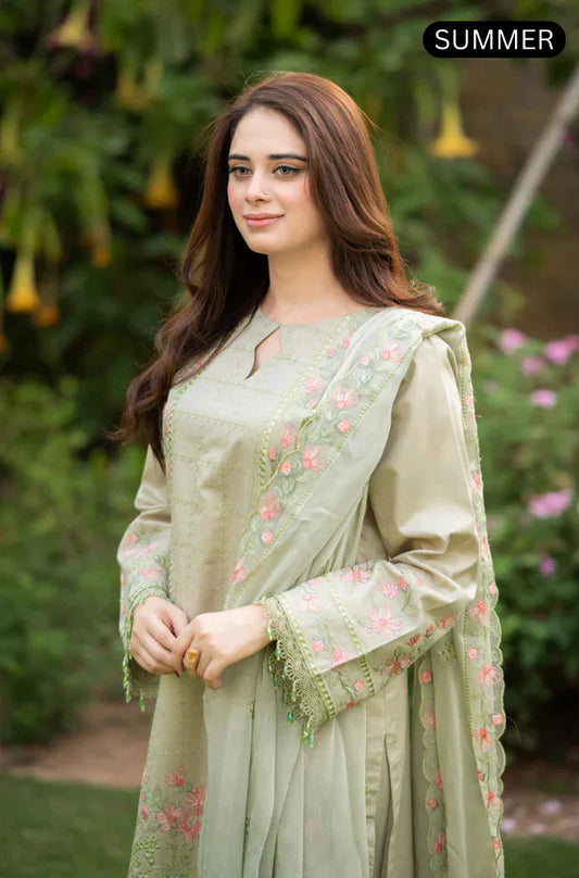 Summer 3PC Lawn Embroidered Suit