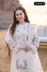 Qalamkar - Summer 3PC Lawn Embroidered Suit
