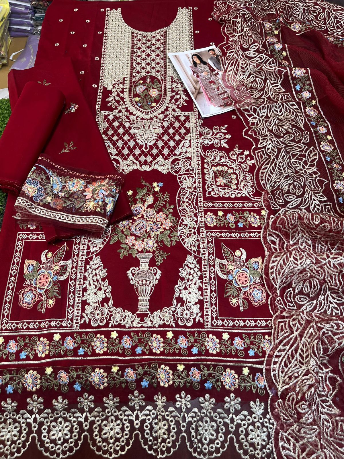 MAHNUR | SELENE | UNSTITCHED LAWN 3PC