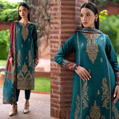 JAZMIN DHANAK LUXURY UNSTITCHED EMB 3PC