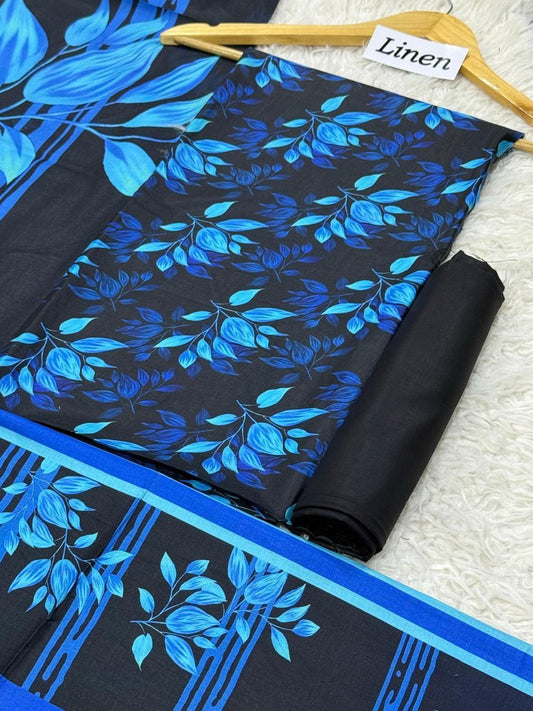 Linen Printed 3pc D-06