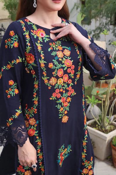 ANEELAS DHANAK UNSTITCHED EMB 3PC
