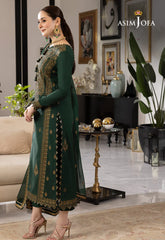 Asim jofa 3pc DHANAK UNSTITCHED EMB 3PC